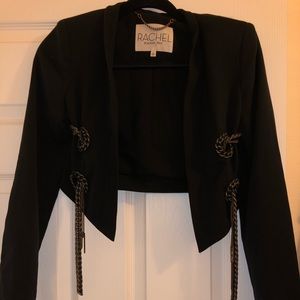 Rachel Roy cropper blazer with chains